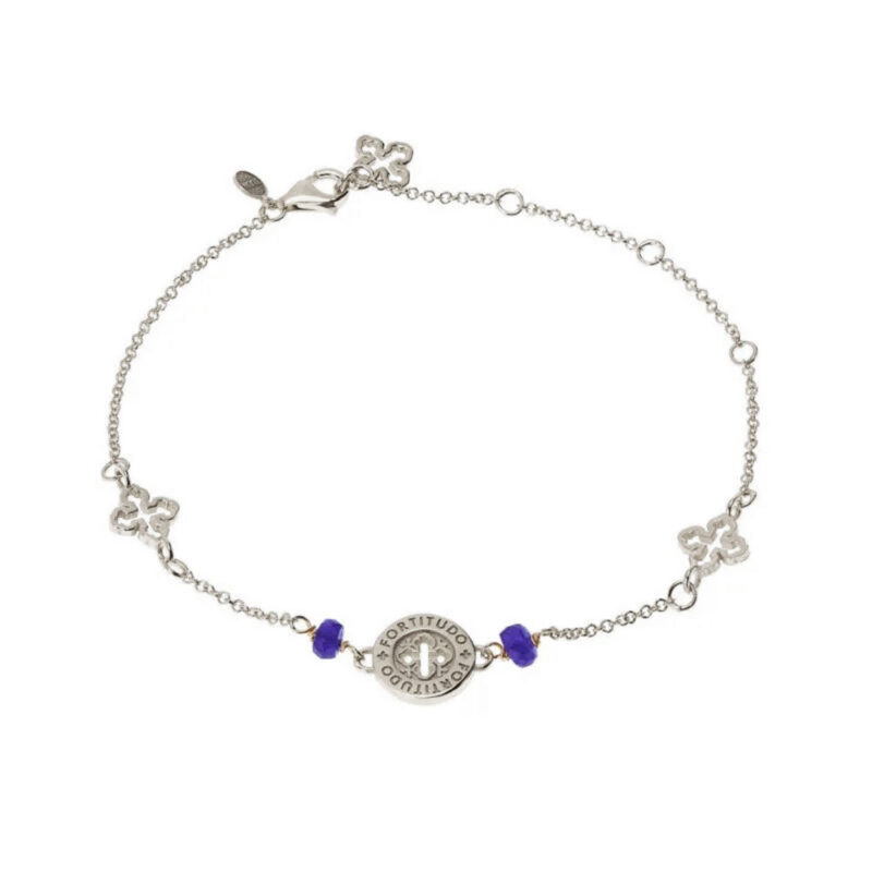 Bracciale Intellectus in oro bianco 9kt e zaffiri