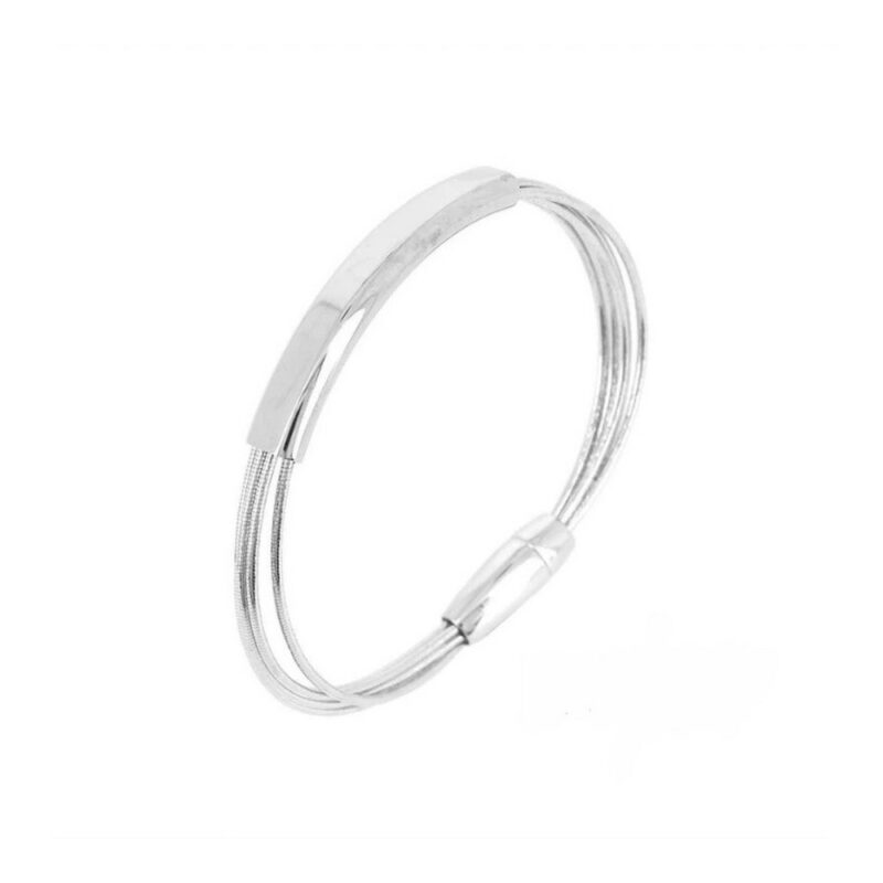 Bracciale DNA Argento e Oro rosa