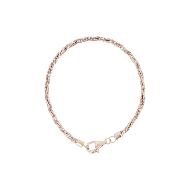 Bracciale DNA Argento rosa